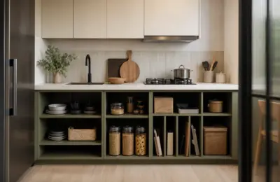 Cozinha pequena sem gavetas: 5 soluções inteligentes para 2026