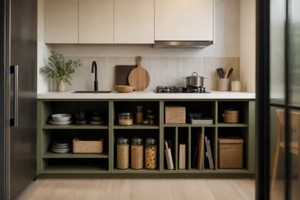Cozinha pequena sem gavetas: 5 soluções inteligentes para 2026