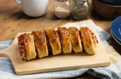 Pão Caseiro Recheado: Receita Leva Calabresa, Queijo e Tomate e Fica Pronta em 1 Hora