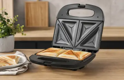 Sanduicheira Elétrica Cadence Click – Antiaderente e Compacta
