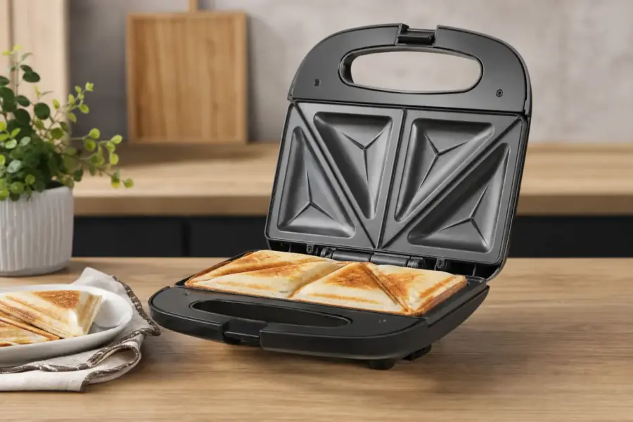 Sanduicheira Elétrica Cadence Click – Antiaderente e Compacta